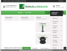 Tablet Screenshot of herrajesandalucia.com